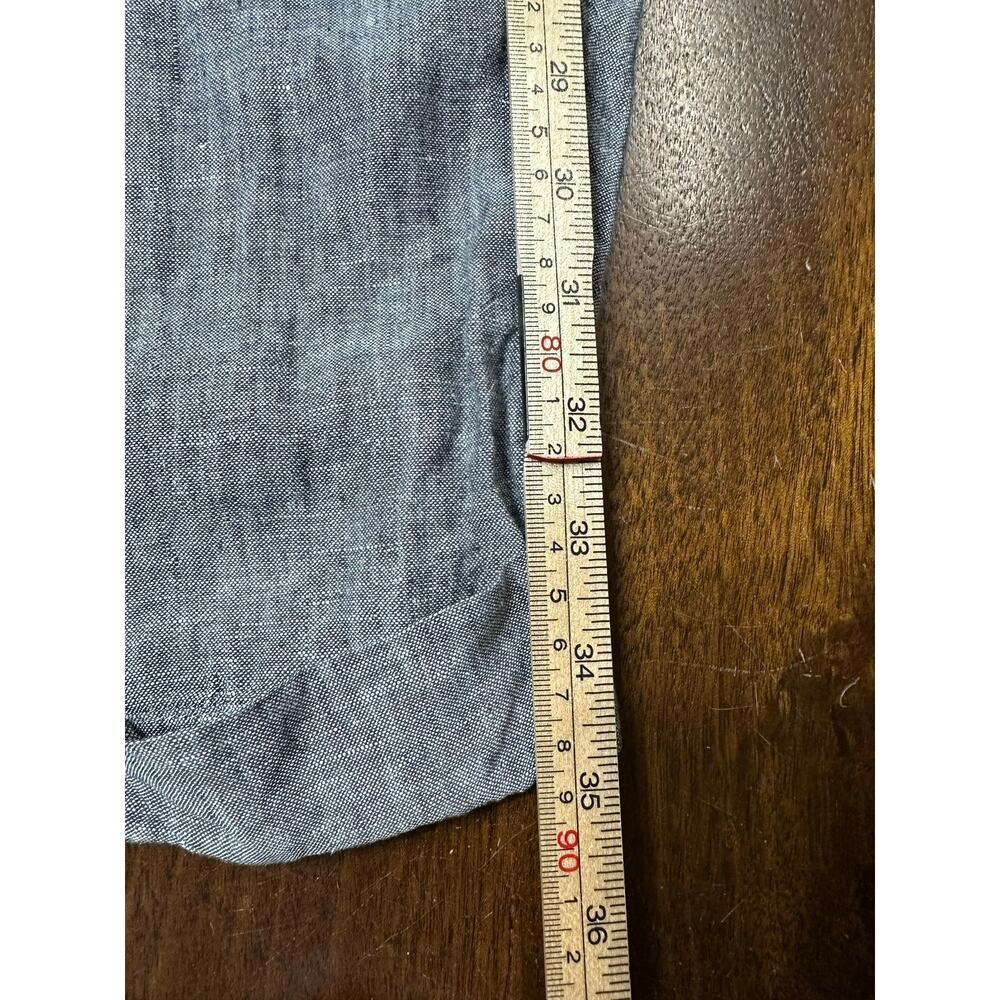 Athleta Linen Pants Drawstring Waist Gray Women 10 Lounge Athleisure Light Comfy - Picture 9 of 11